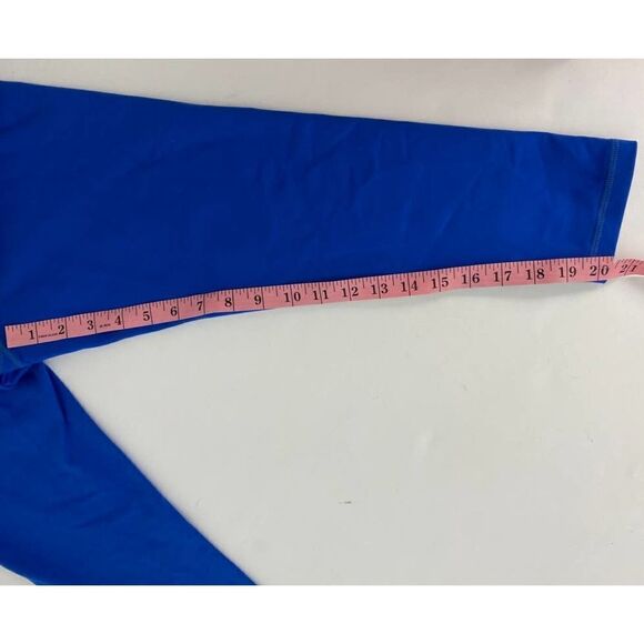 Prana Cropped Yoga Leggings Blue Hidden Key Pocket - Women's Size Small - Picture 5 of 8